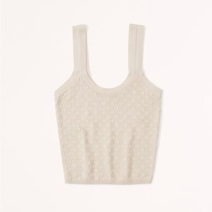 Abercrombie & Fitch Checkered Slim Scoopneck Tank